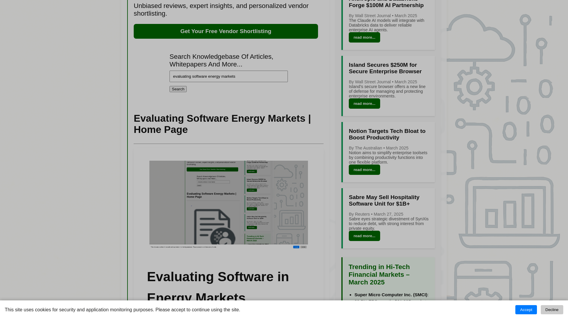 Image 2 for enterprise software evaluation