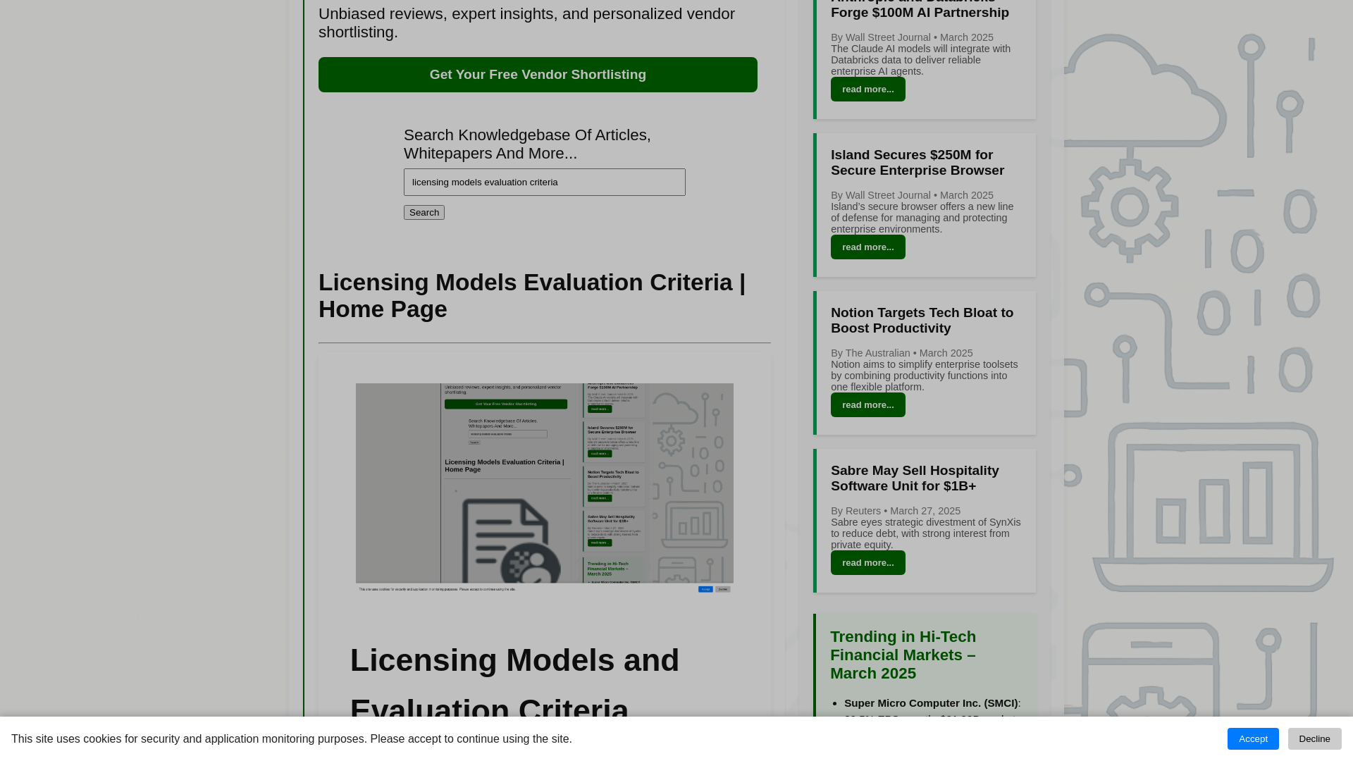 Image 6 for enterprise software evaluation