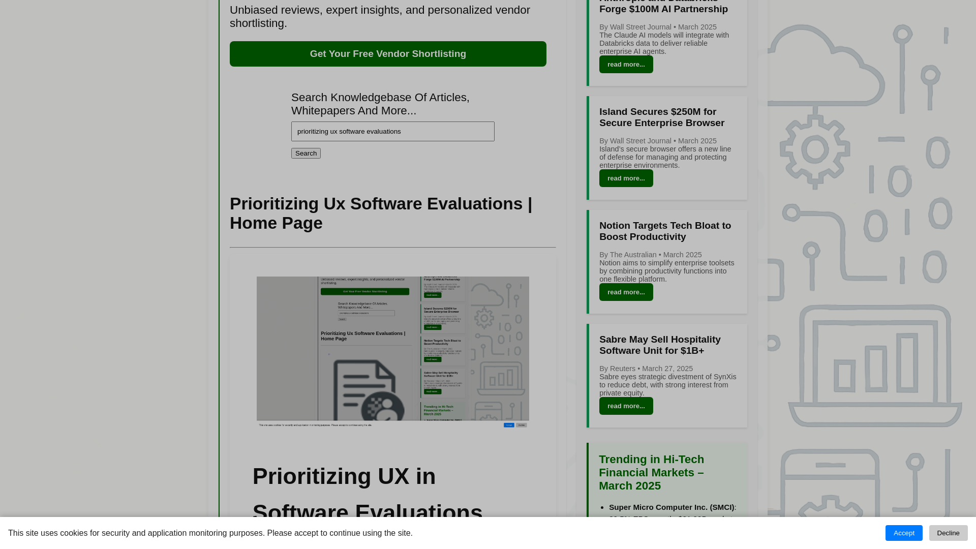Image 3 for enterprise software evaluation