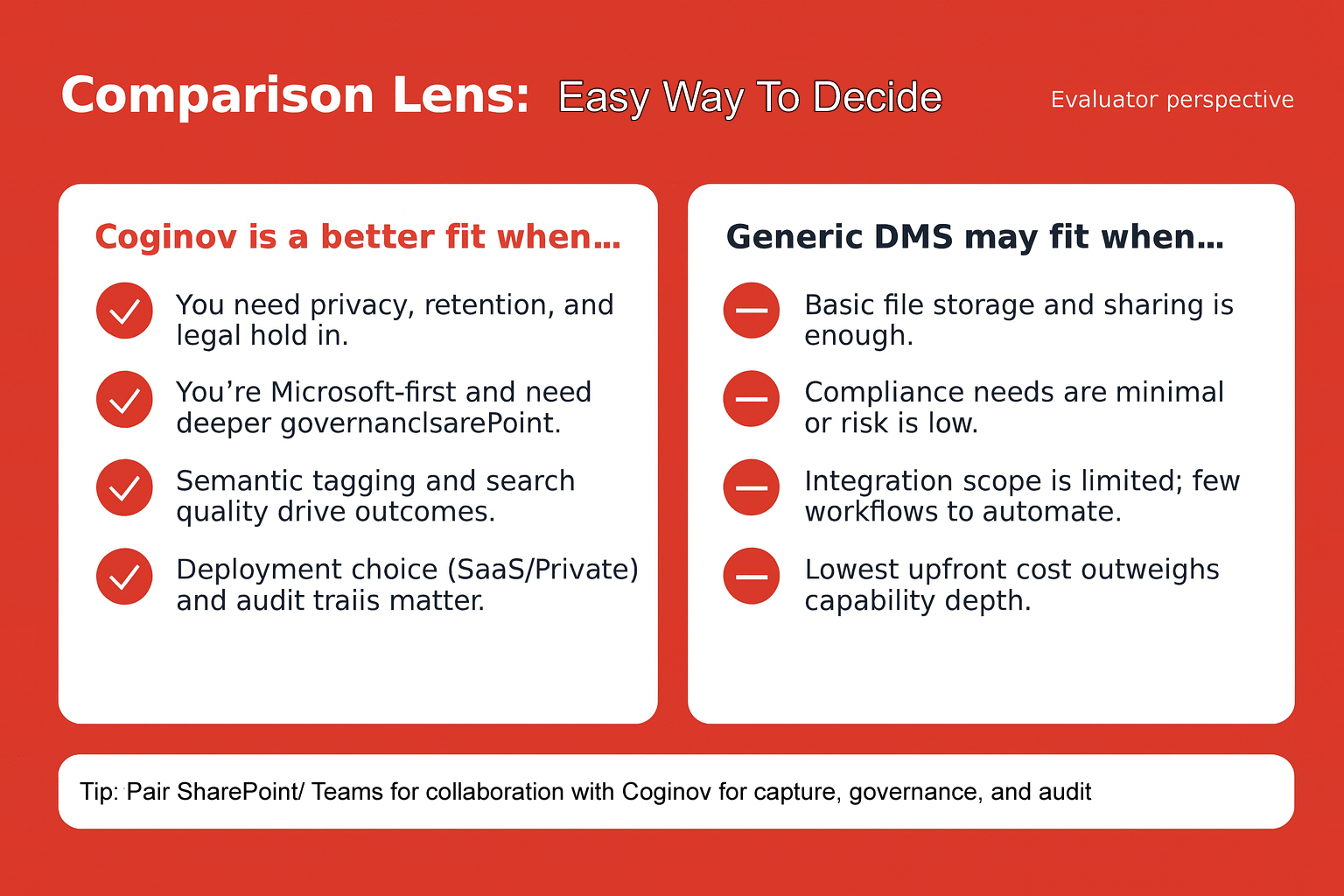 DMS Comparsion Lens