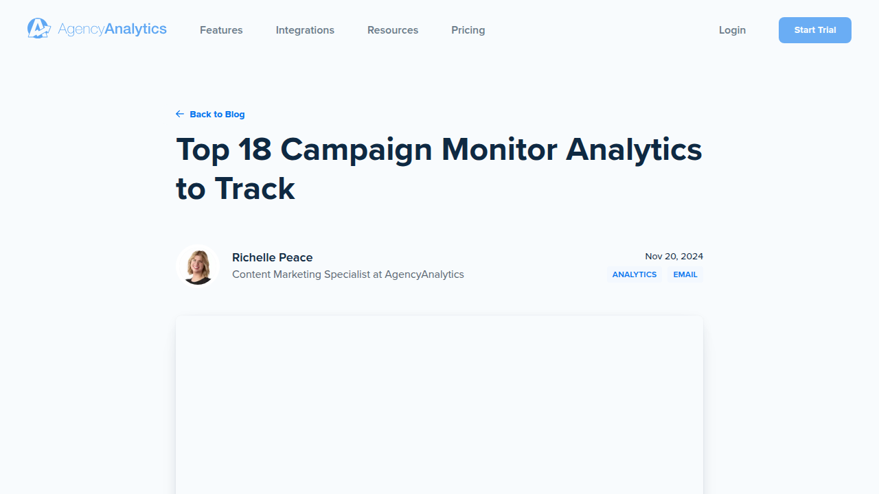 Top 18 Campaign Monitor Analytics to Track