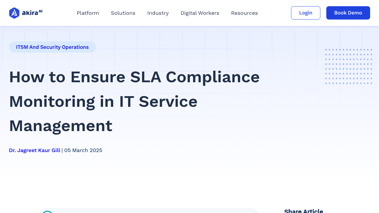How to Ensure SLA Compliance Monitoring in IT …