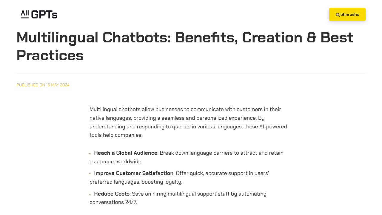 Multilingual Chatbots: Benefits, Creation & Best Practices