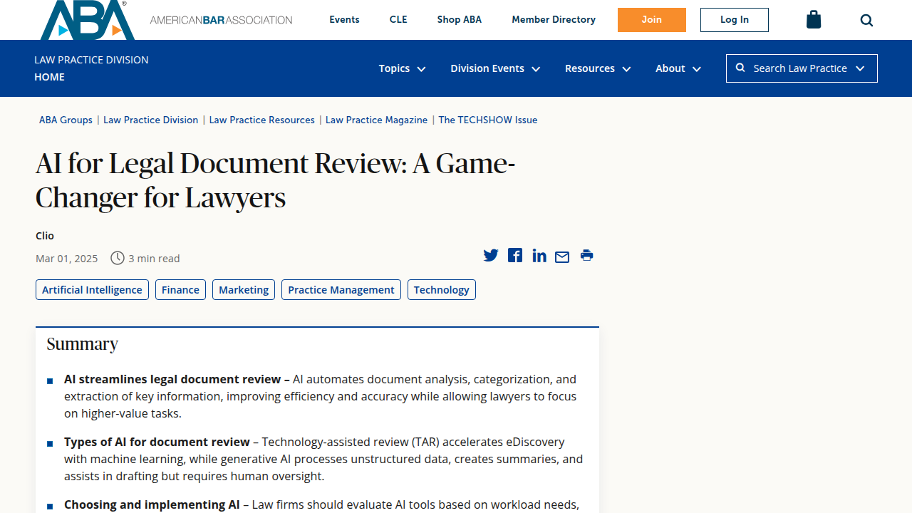 AI for Legal Document Review: A Game-Changer for Lawyers