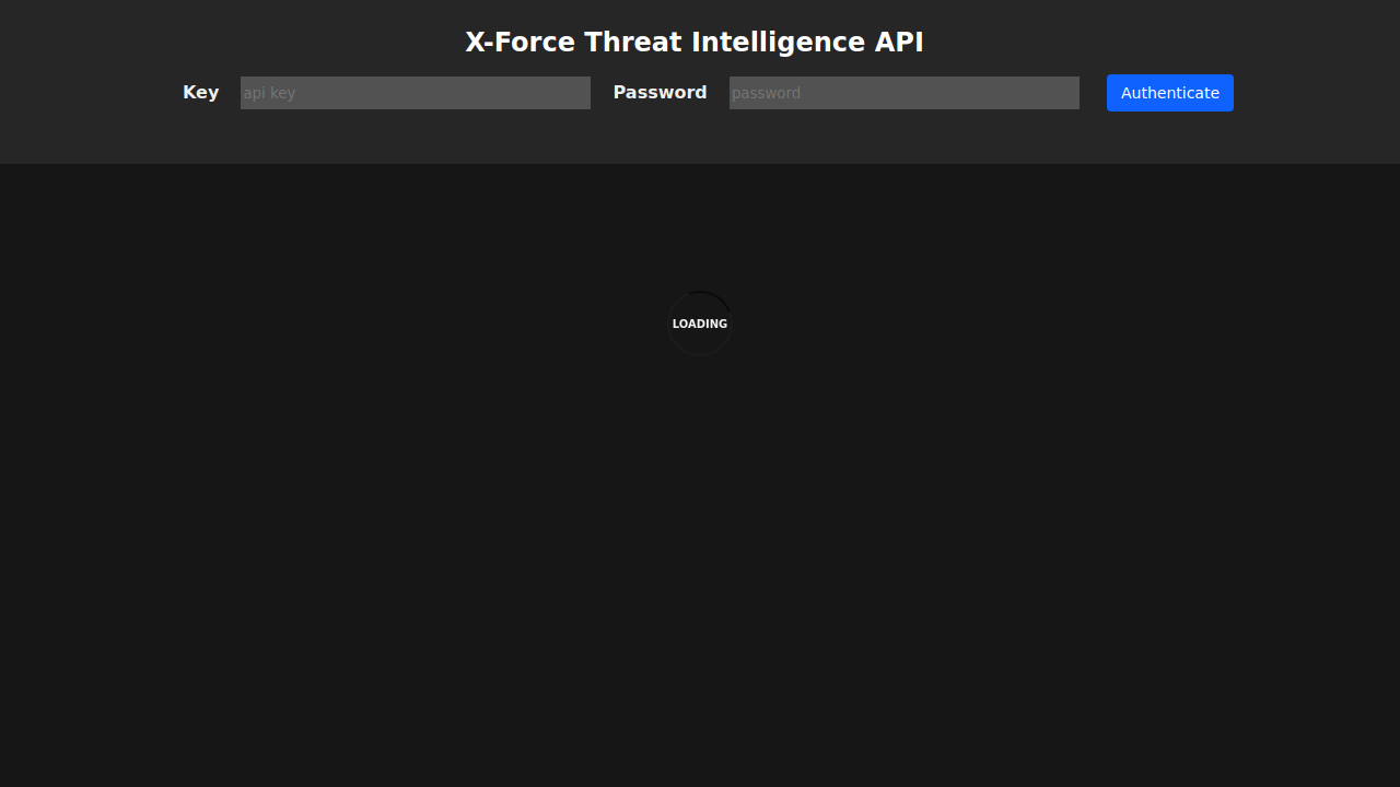 X-Force Threat Intelligence API - IBM Cloud