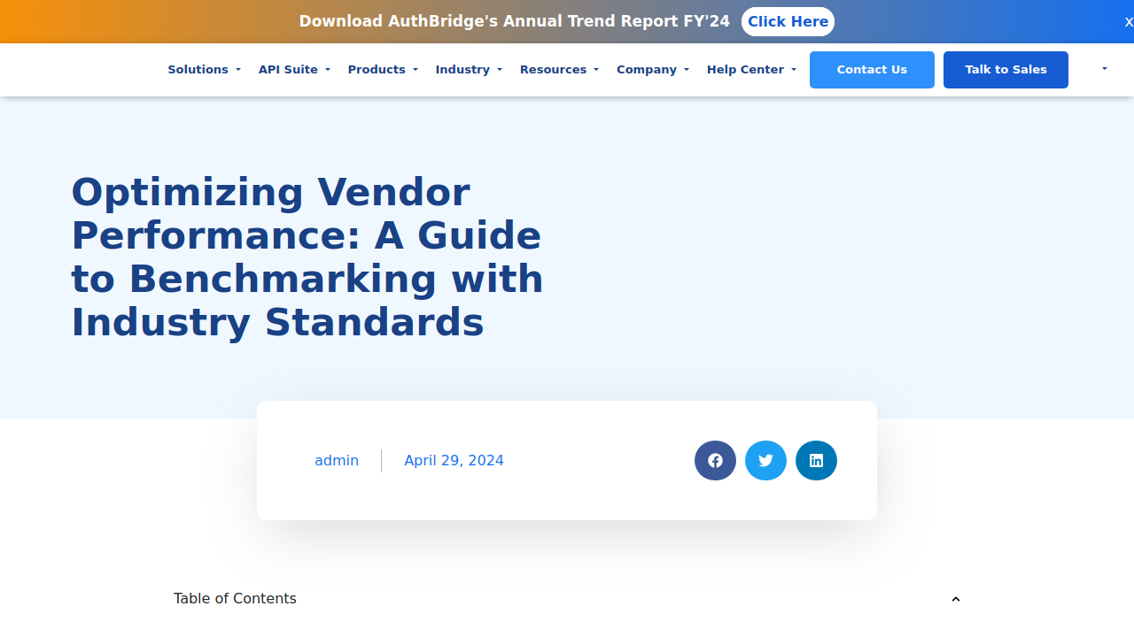 Optimizing Vendor Performance: A Guide to …