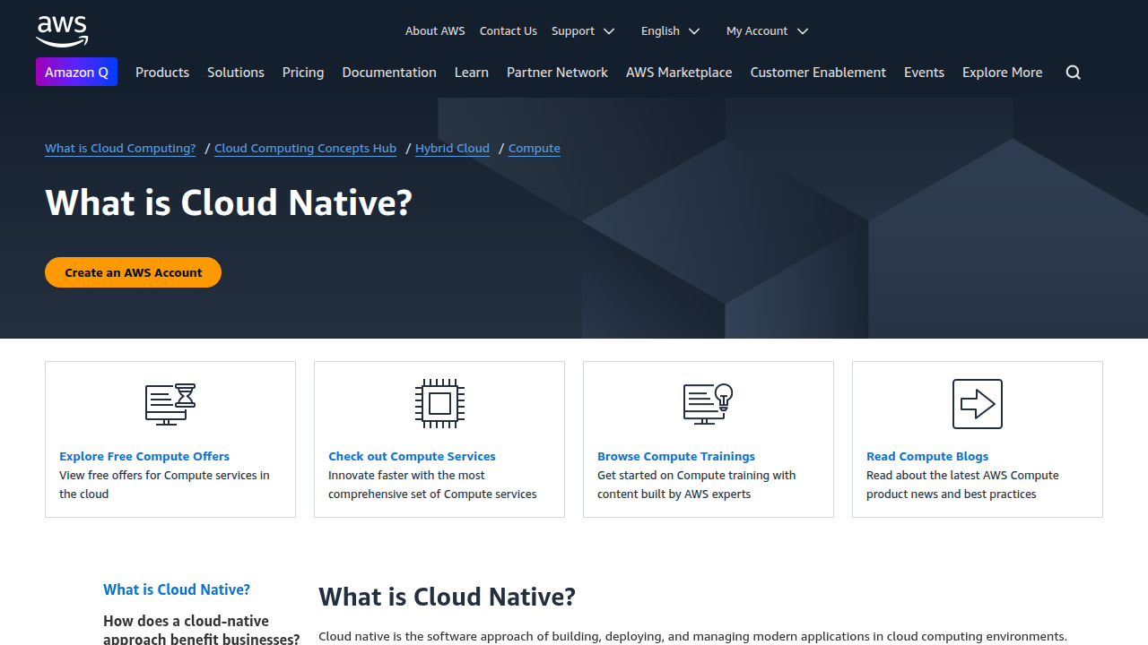 What is Cloud Native? - Cloud Native Applications Explained - AWS