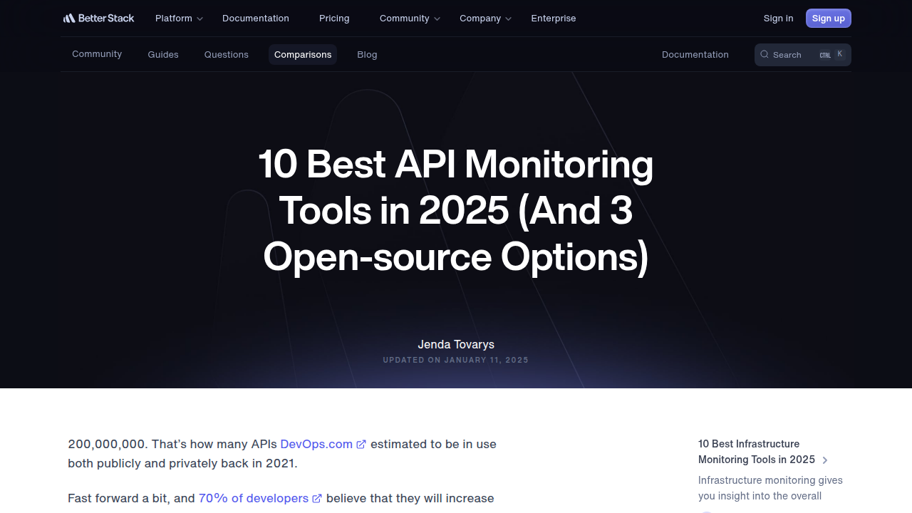 10 Best API Monitoring Tools in 2025 (And 3 Open-source Options)