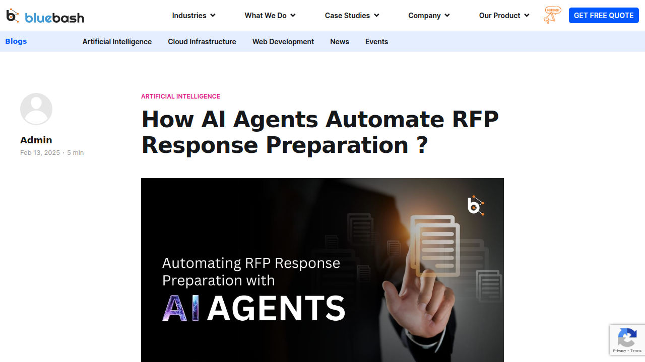Automate RFP Response preparations with AI Agents …