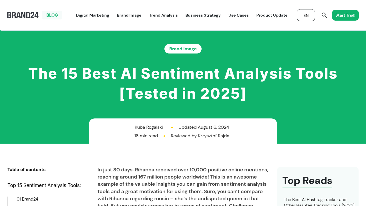 The 15 Best AI Sentiment Analysis Tools [Tested in 2025]