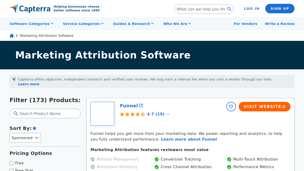 Best Marketing Attribution Software 2025 - Capterra