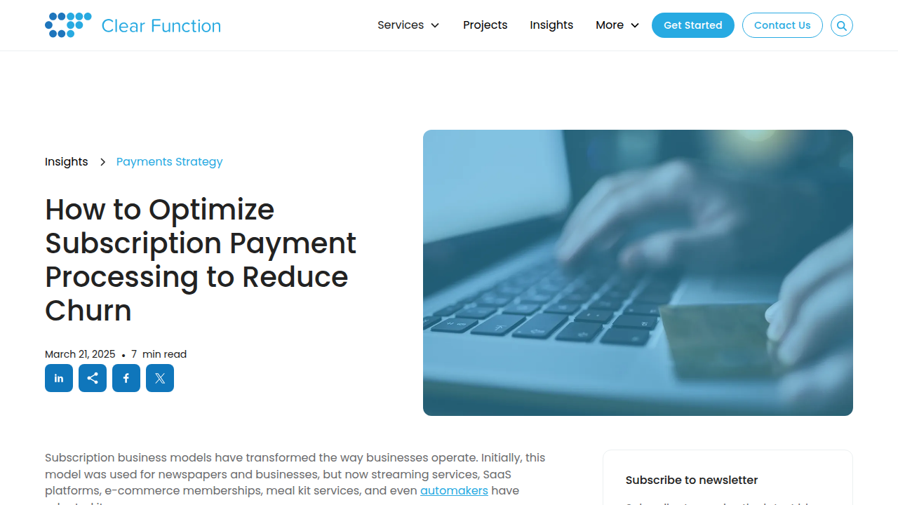 Optimized Subscription Payment Processing: Reduce Churn
