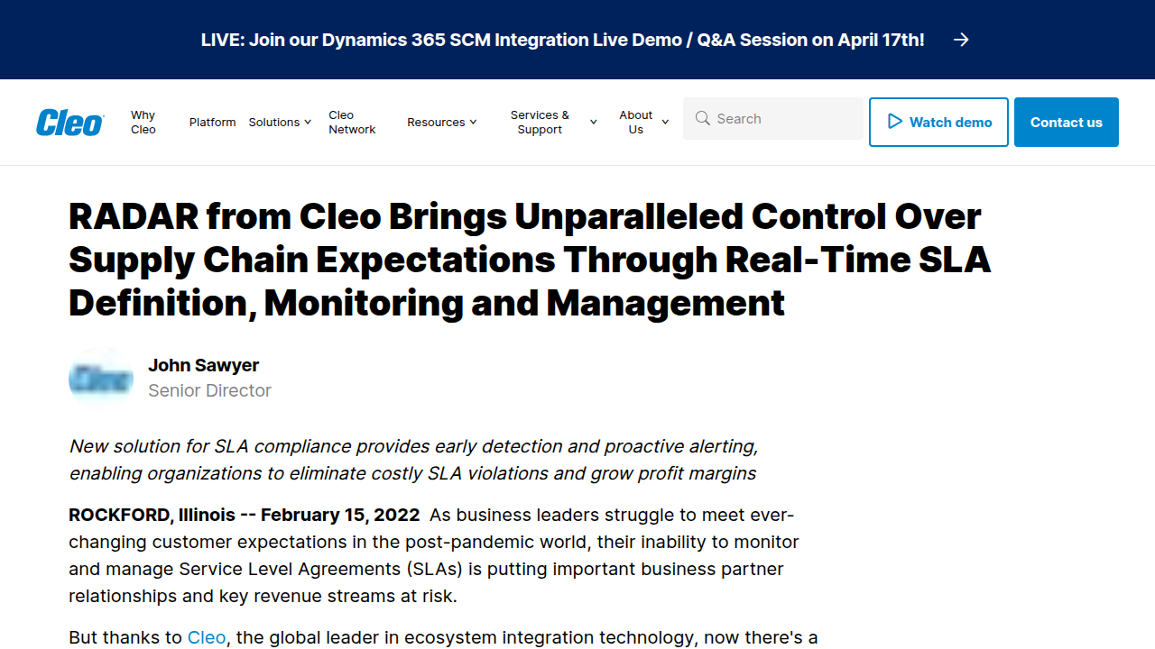 RADAR from Cleo Brings Unparalleled Control Over …