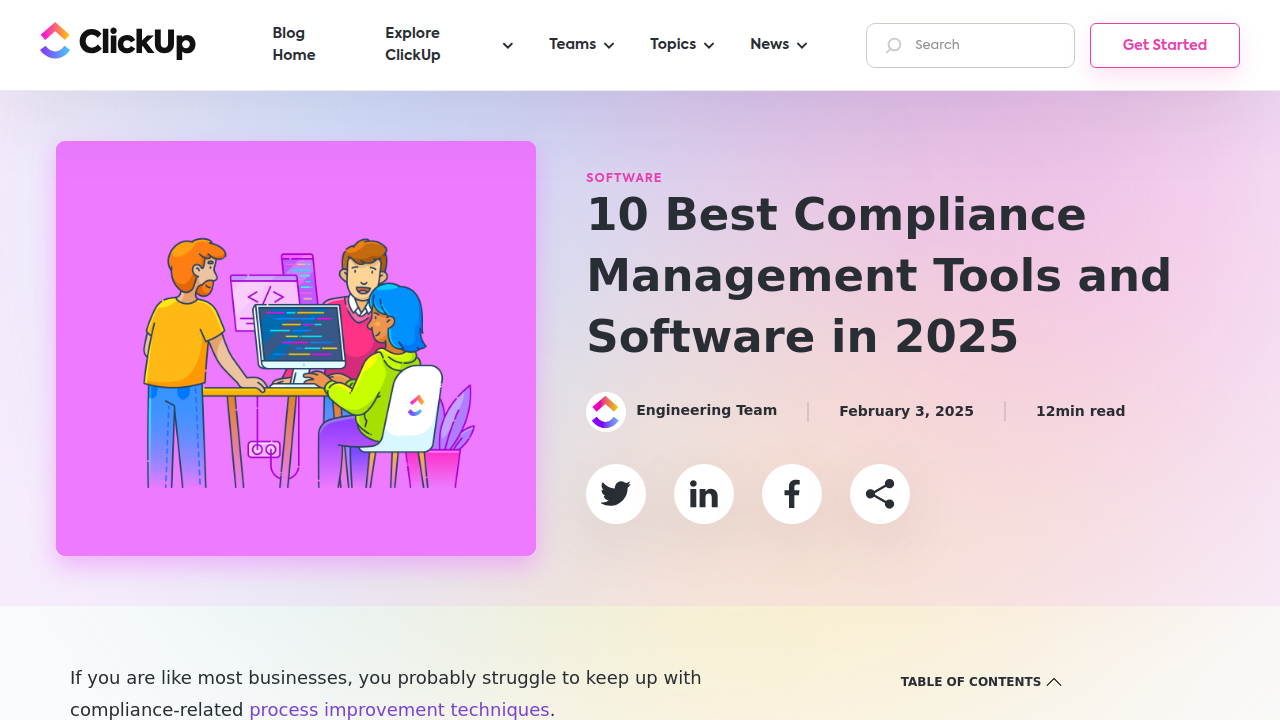 10 Best Compliance Management Tools & Software | ClickUp