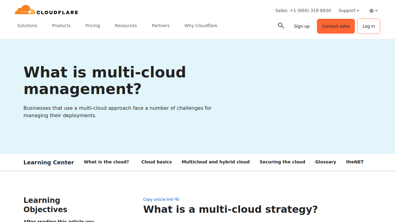 What is multi-cloud management? - Cloudflare