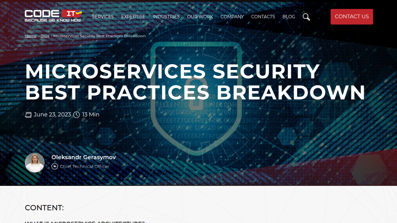 Microservices Security: Best Practices and Expert Tips