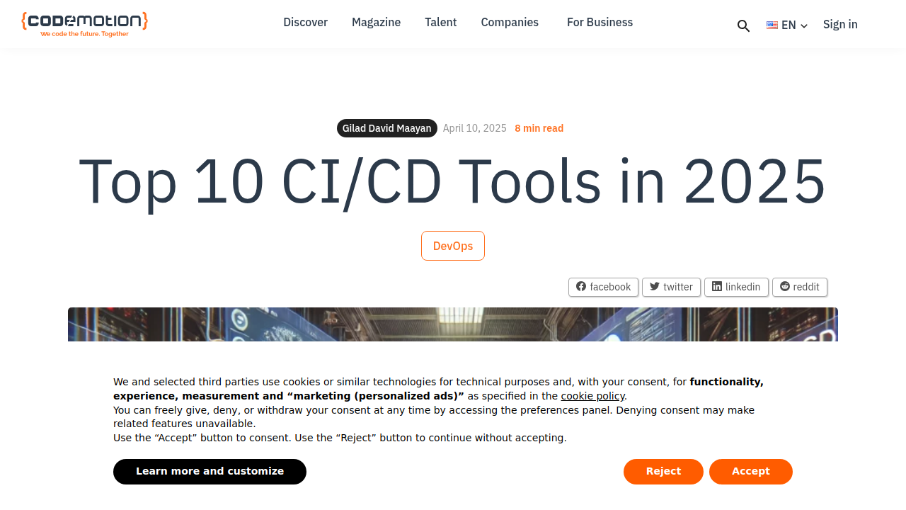 Top 10 CI/CD Tools in 2025 - codemotion.com