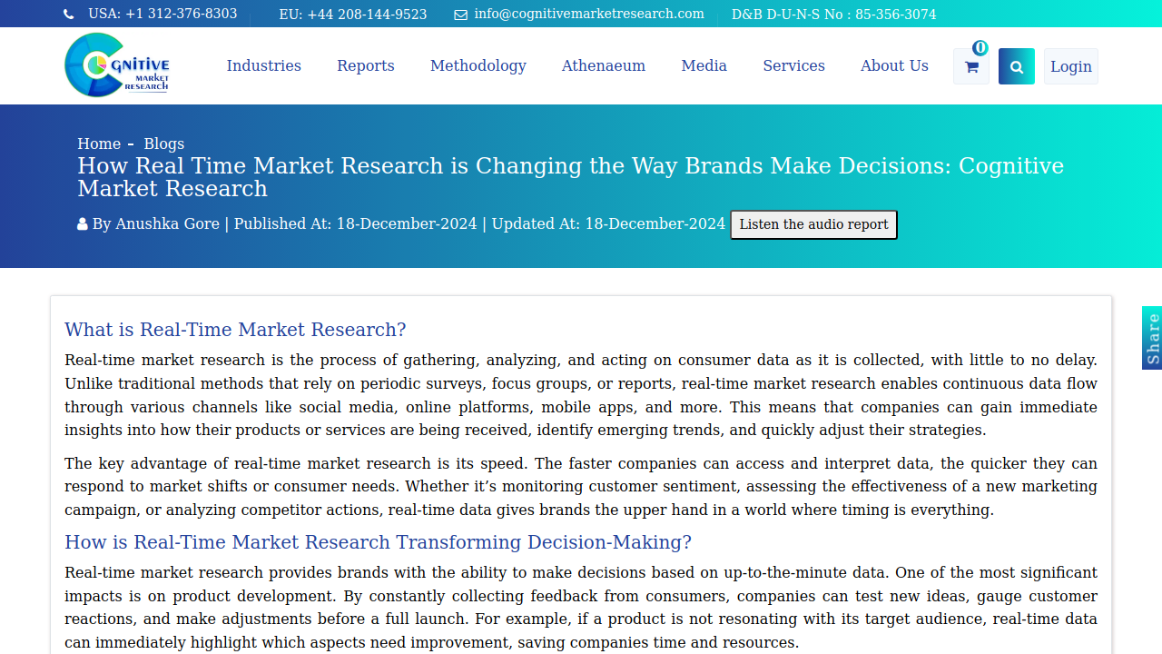 How Real Time Market Research is Changing the Way Brands Make …