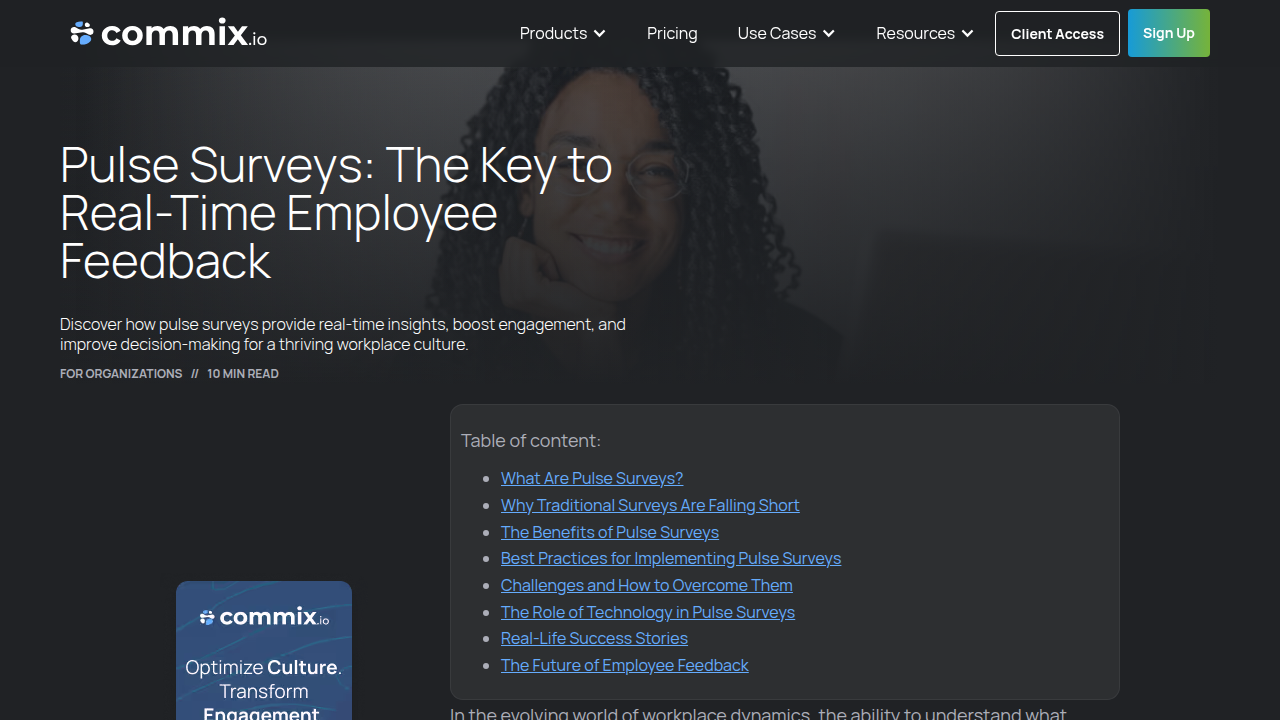 Pulse Surveys: The Key to Real-Time Employee Feedback
