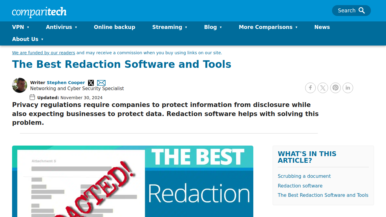 9 Best Redaction Software and Tools (Paid & Free) - Comparitech