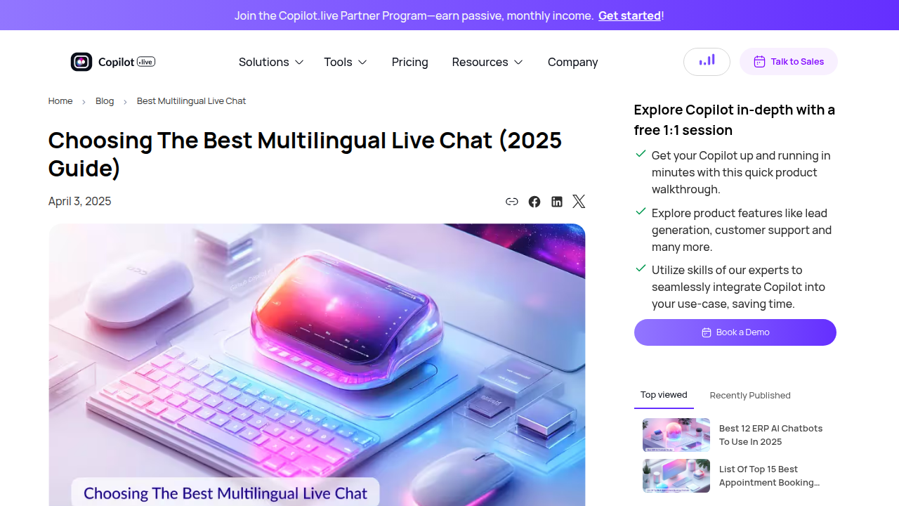 How to Choose the Best Multilingual Live Chatbot in 2025