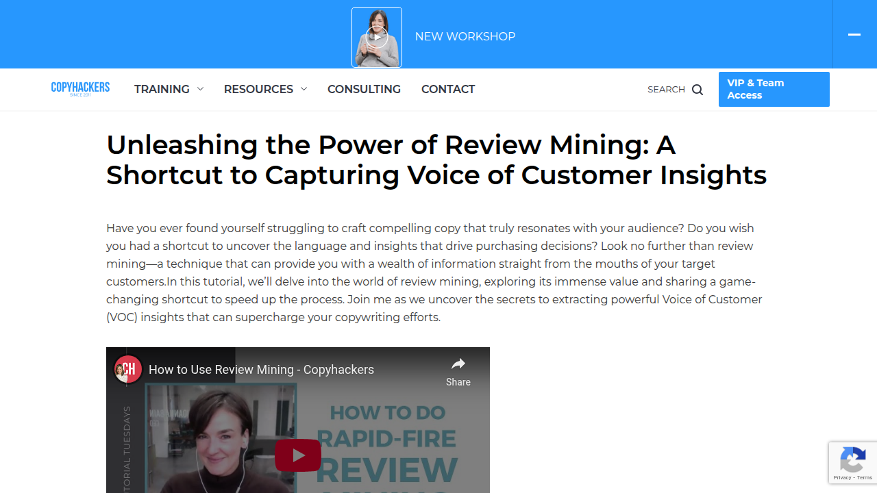 Google review mining, a shortcut to gathering VoC …