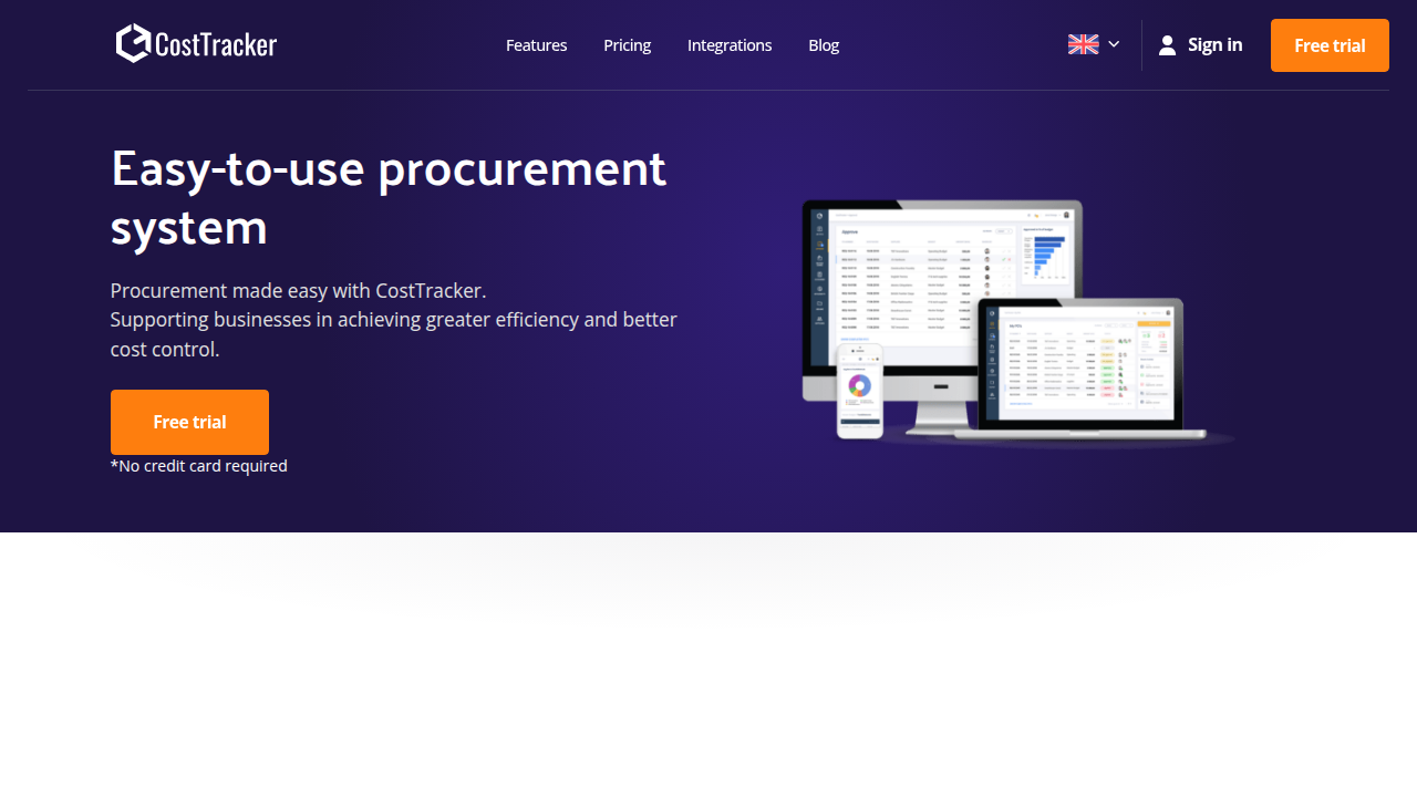 Procurement system - Costtracker