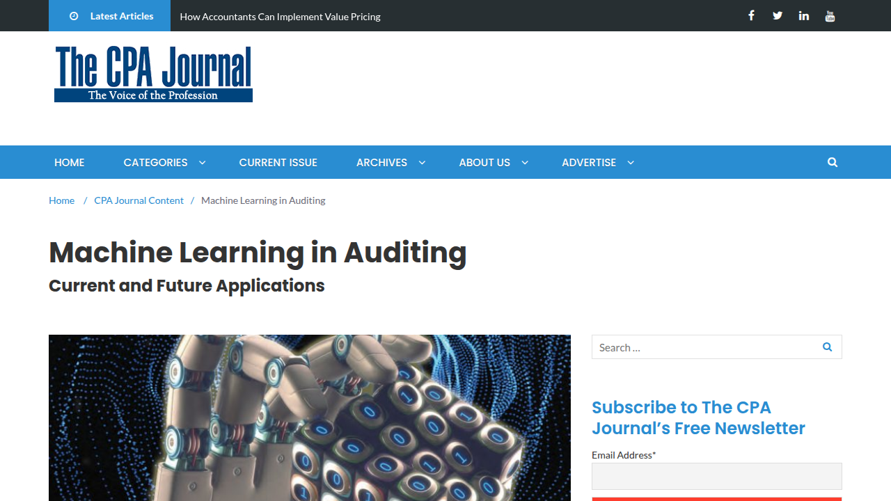 Machine Learning in Auditing - The CPA Journal