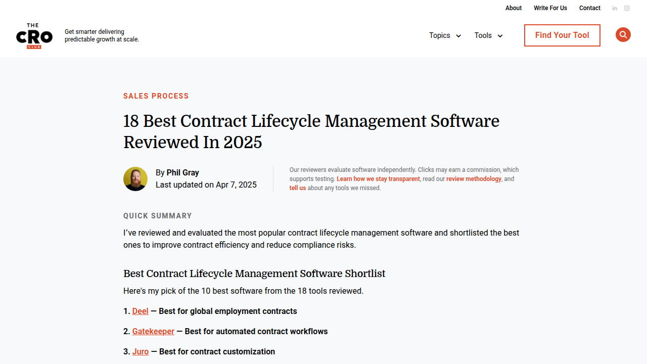 18 Best Contract Lifecycle Management Software Reviewed In 2025