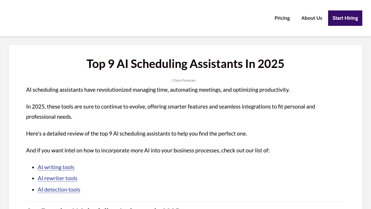 Top 9 AI Scheduling Assistants In 2025 - ddiy.co