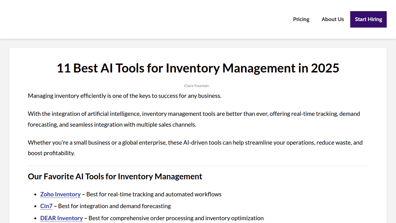 11 Best AI Tools for Inventory Management in 2025