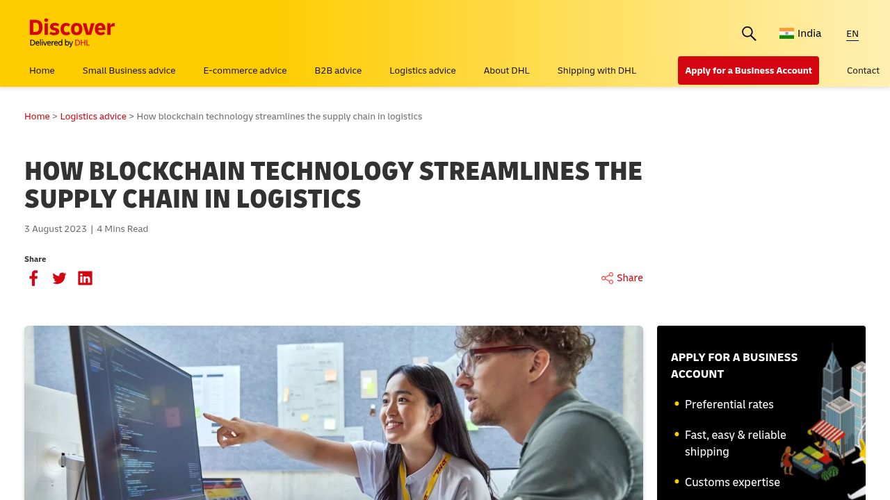 How blockchain technology streamlines the supply …