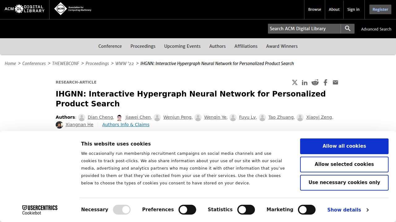 IHGNN: Interactive Hypergraph Neural Network for Personalized …