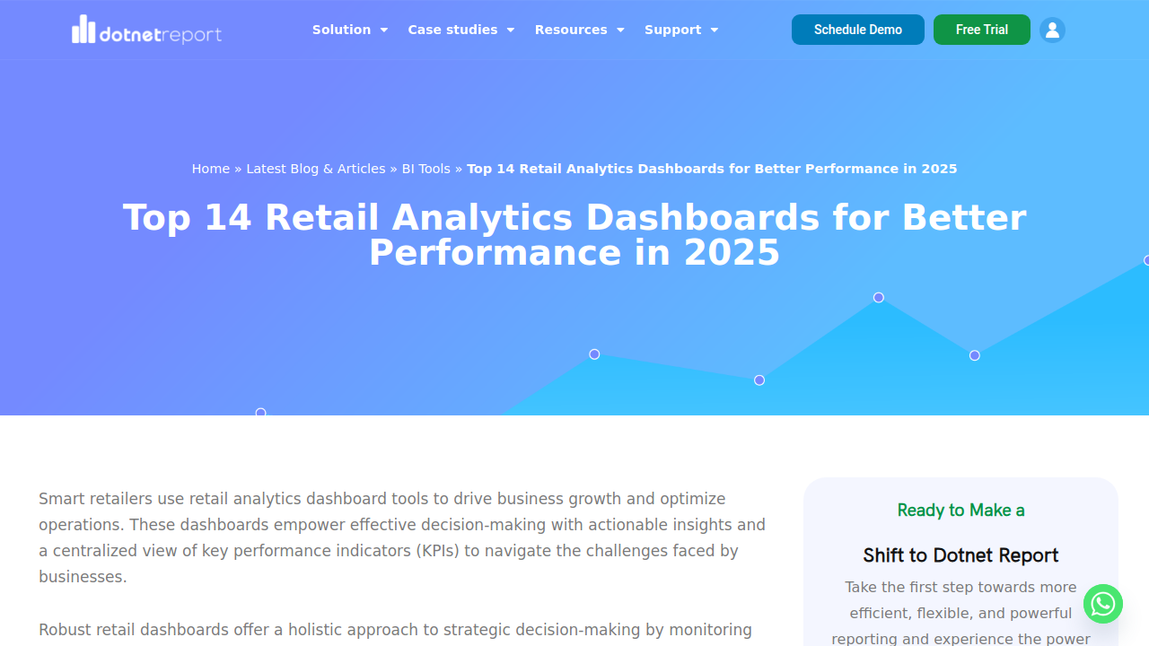 Top 14 Retail Analytics Dashboards for Better Performance in 2025