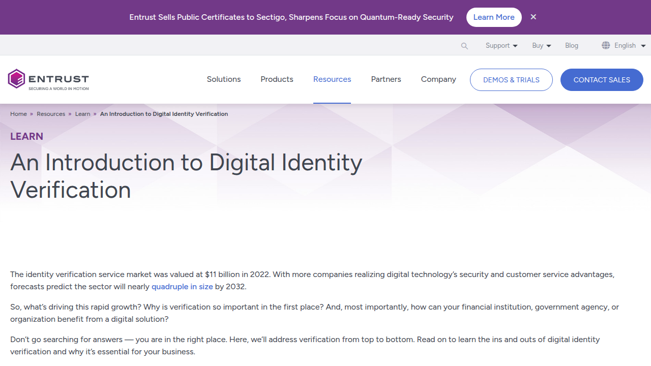 An Introduction to Digital Identity Verification - Entrust