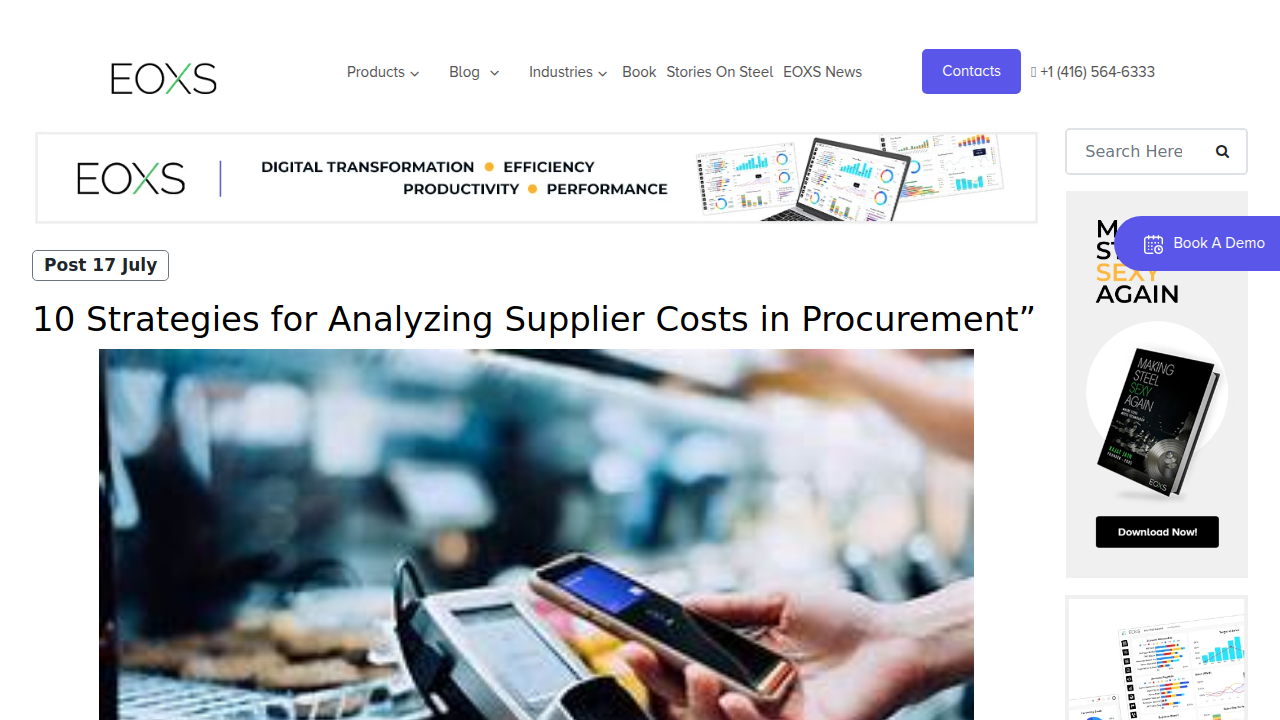 10 Strategies for Analyzing Supplier Costs in Procurement”