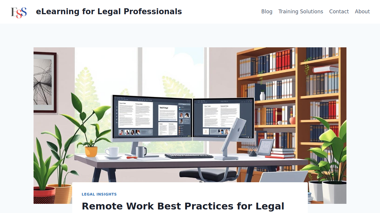Remote Work Best Practices for Legal Teams