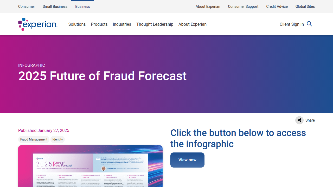 2025 Future of Fraud Forecast - Experian