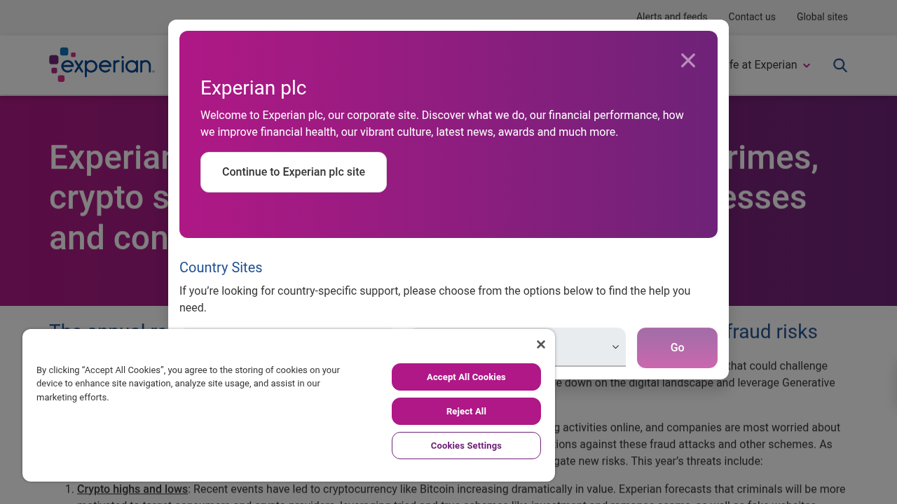 Experian’s latest fraud forecast reveals viral crimes, crypto scams …