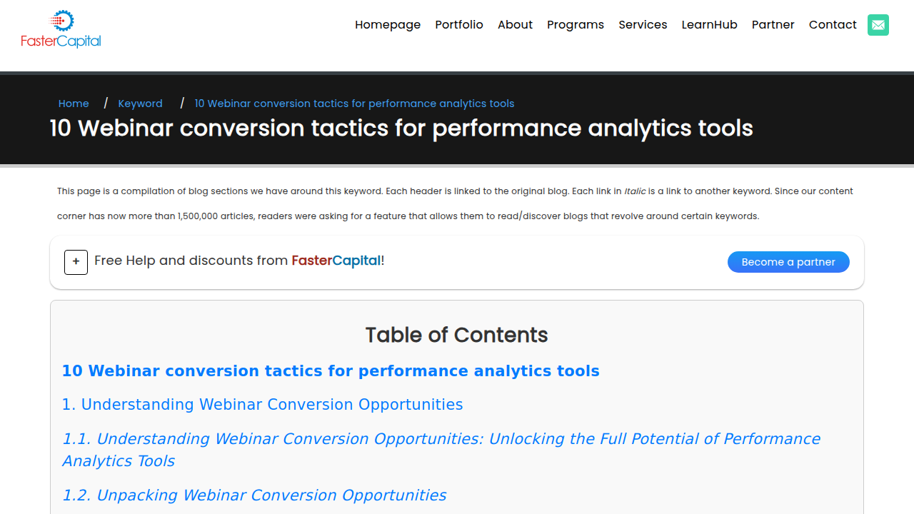 10 Webinar conversion tactics for performance analytics tools