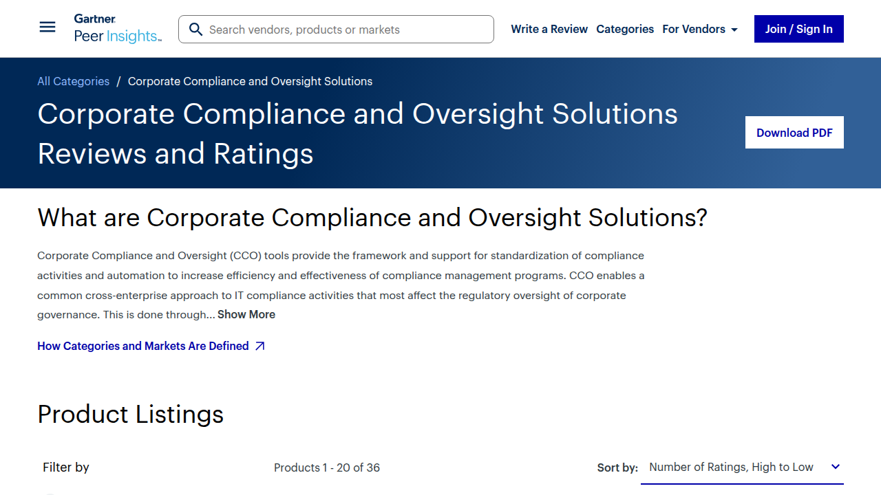 Corporate Compliance and Oversight Solutions Reviews and …