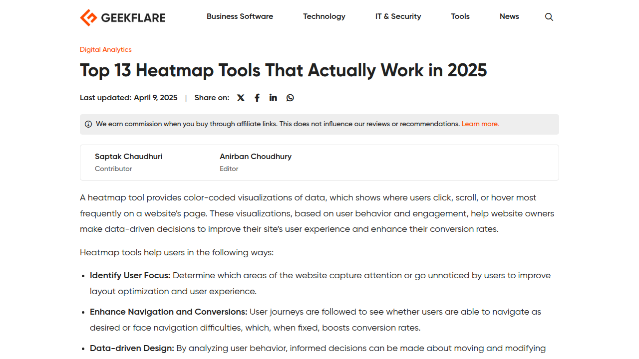 Top 13 Heatmap Tools That Actually Work in 2025