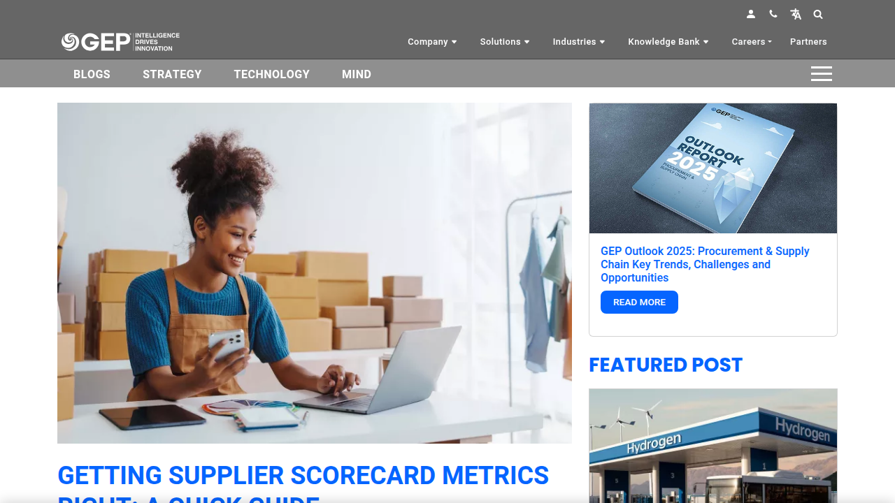 Supplier Scorecard Metrics: A Guide To Get It Right