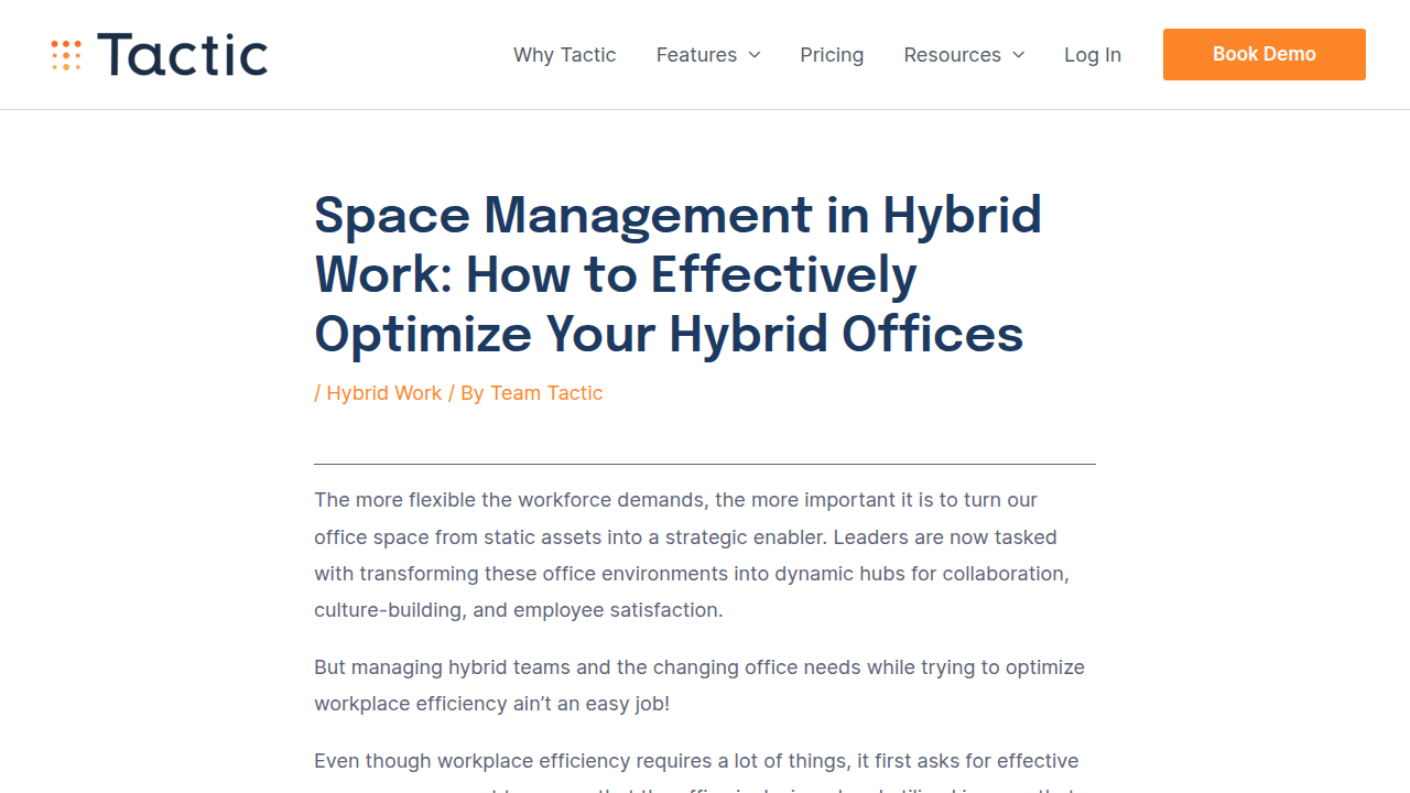 Space Management in Hybrid Work: A Complete Guide