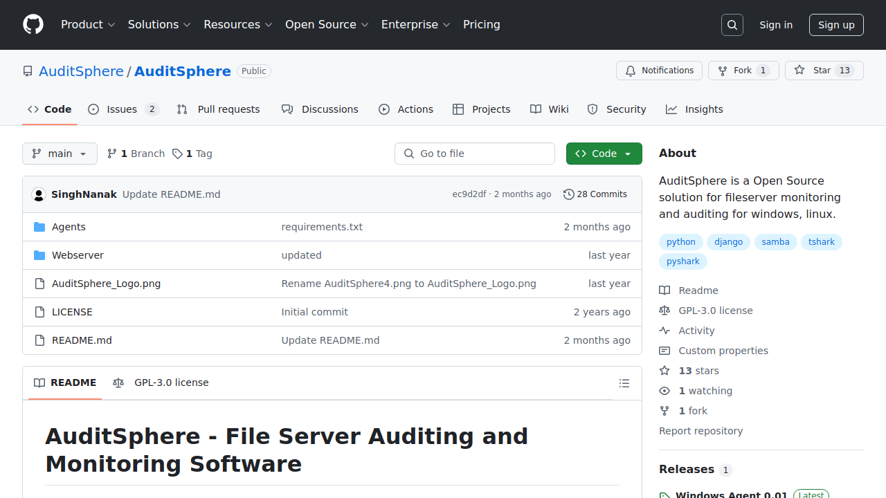 GitHub - AuditSphere/AuditSphere: AuditSphere is a Open Source …