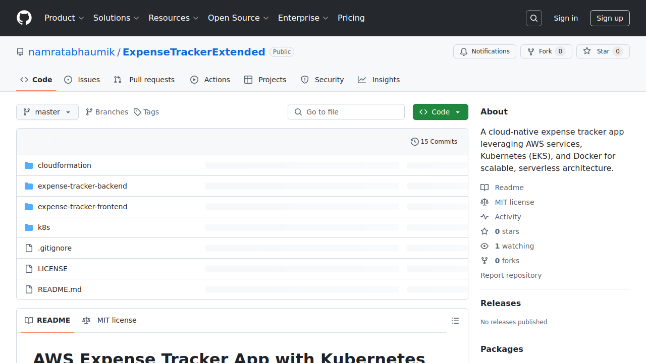 GitHub - namratabhaumik/ExpenseTrackerExtended: A cloud …