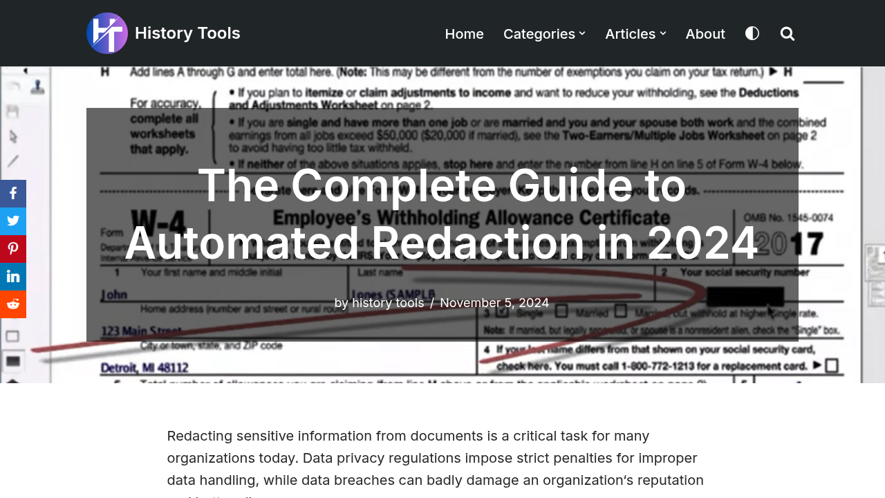 The Complete Guide to Automated Redaction in 2024