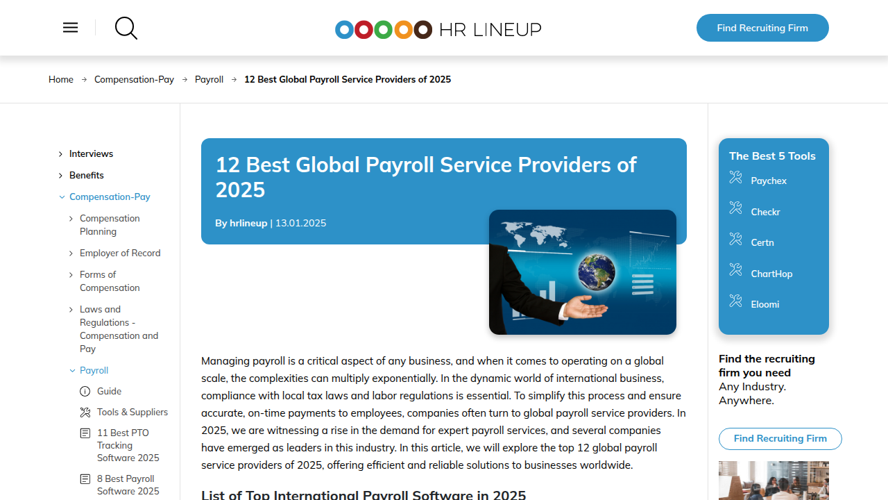 12 Best Global Payroll Service Providers of 2025 - HR …