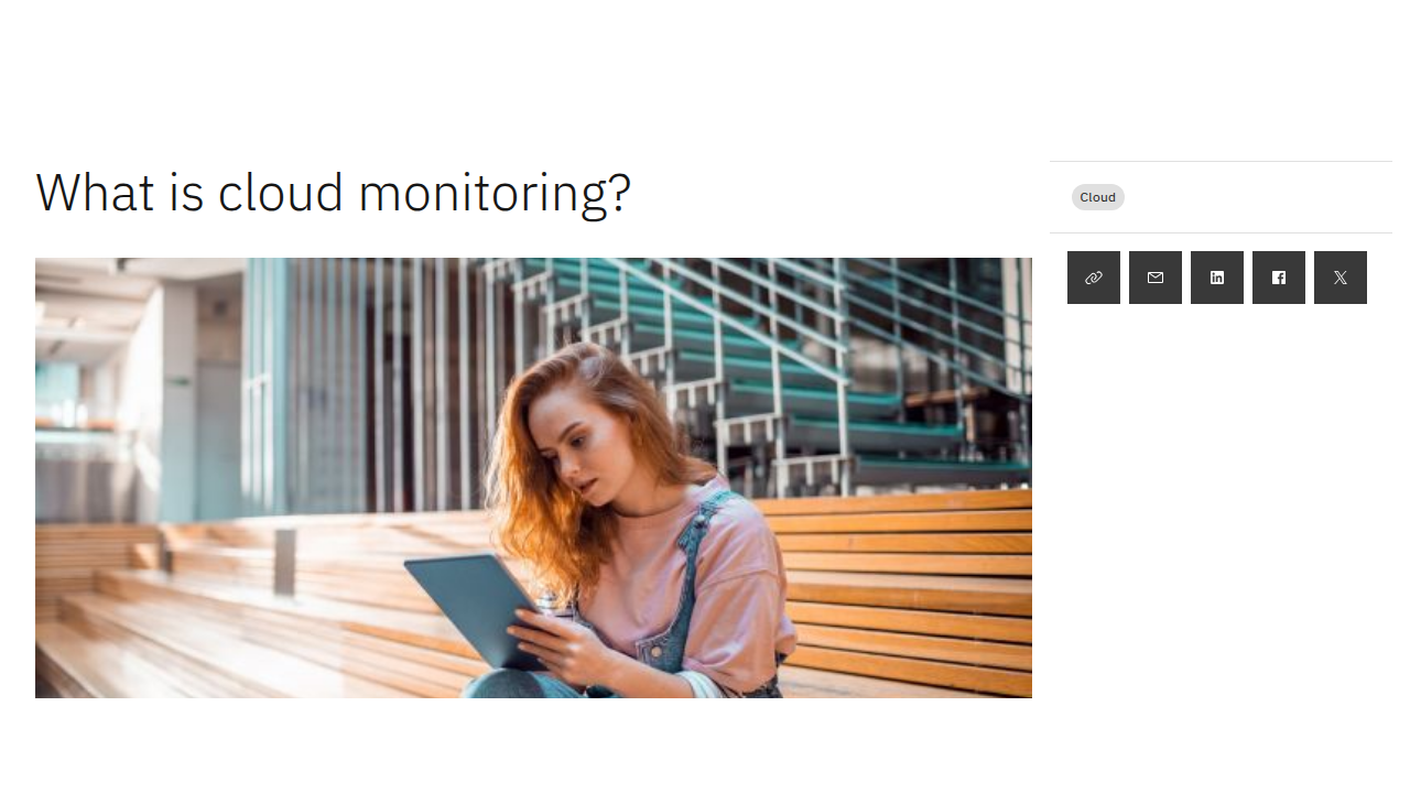 What is Cloud Monitoring? - IBM
