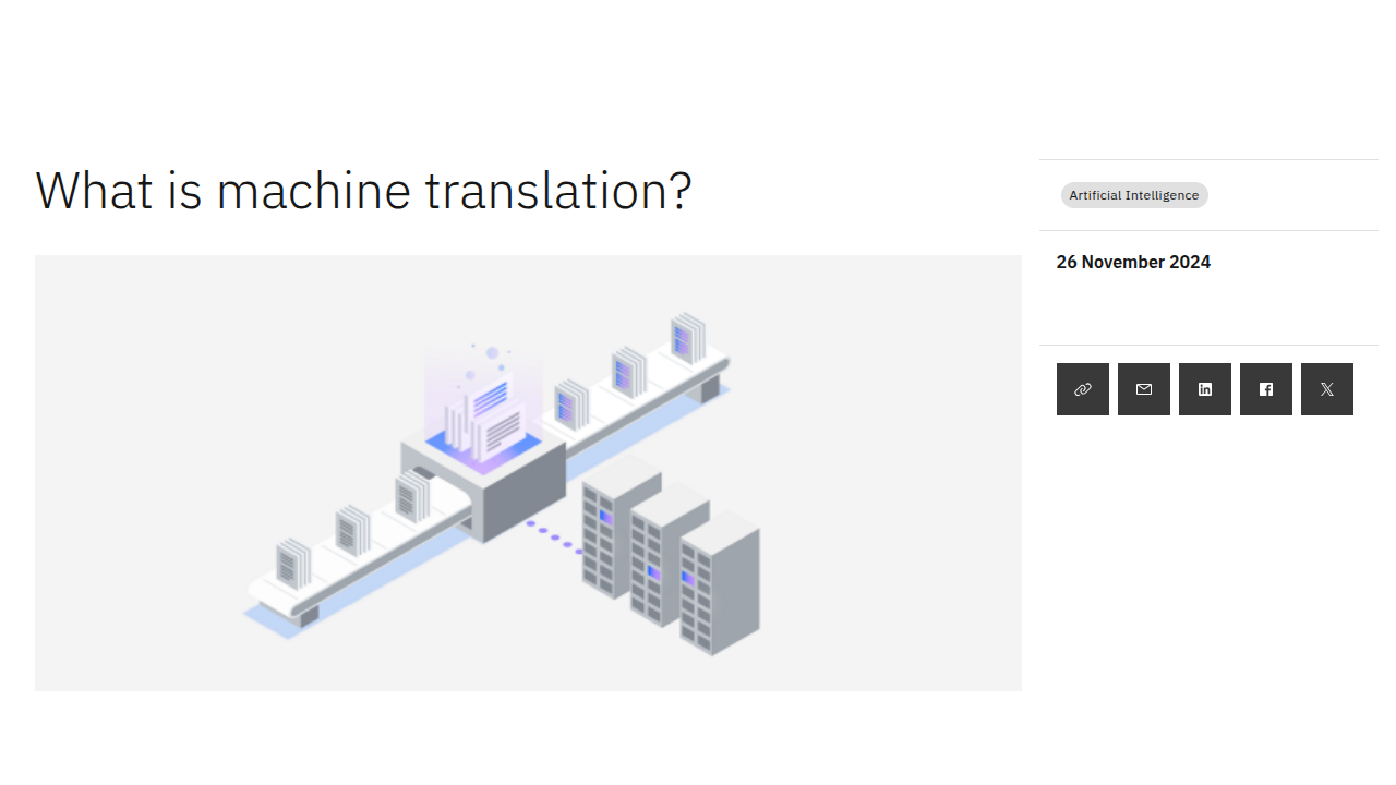What is machine translation? - IBM
